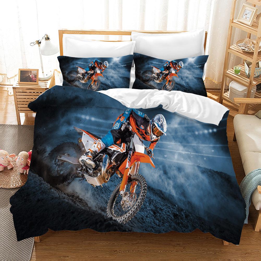 Dirt bike 2024 crib set