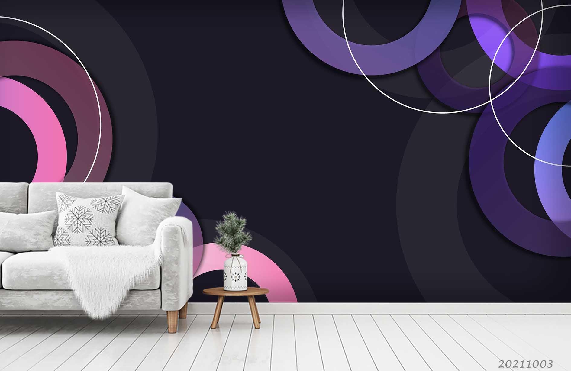 3D Abstract Geometric Background Wall Mural Wallpaper LQH 367- Jess Art Decoration