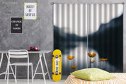 3D Yellow Flower Lake Mountain Curtains and Drapes GD 3589- Jess Art Decoration