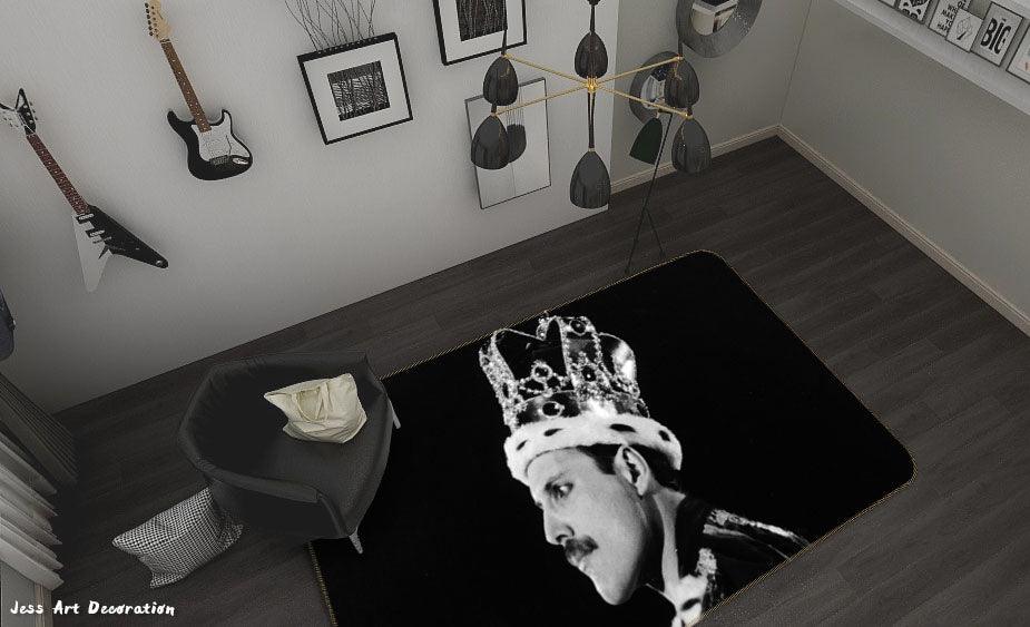 3D Freddie Mercury Non-Slip Rug Mat 105- Jess Art Decoration