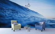 3D Blue Sea Waves Wall Mural Wallpa 30- Jess Art Decoration