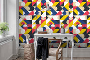 3D Irregular Color Geometric Pattern Wall Mural Wallpaper 117- Jess Art Decoration