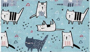 3D Cartoon Blue Cat Non-Slip Rug Mat 42- Jess Art Decoration