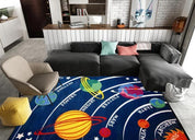 3D Cartoon Solar System Non-Slip Rug Mat 11- Jess Art Decoration