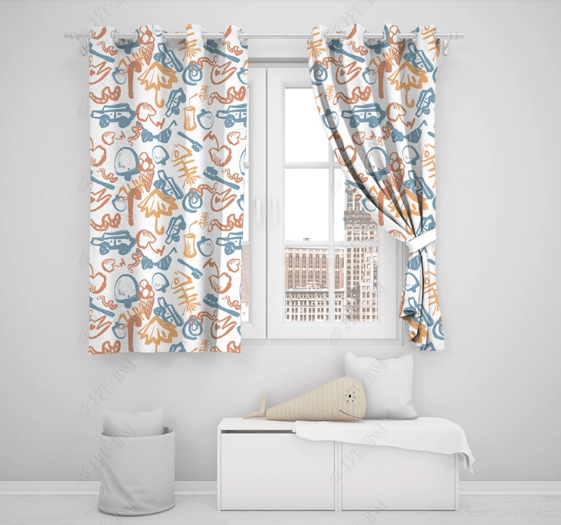 3D Abstract Artistic Pattern Curtains and Drapes LQH 140- Jess Art Decoration