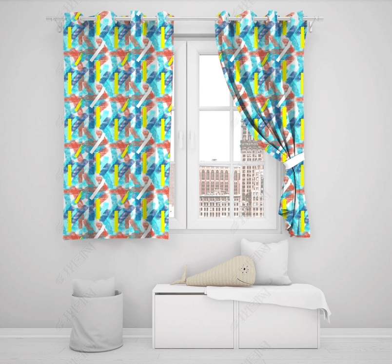 3D Abstract Artistic Pattern Curtains and Drapes LQH 157- Jess Art Decoration