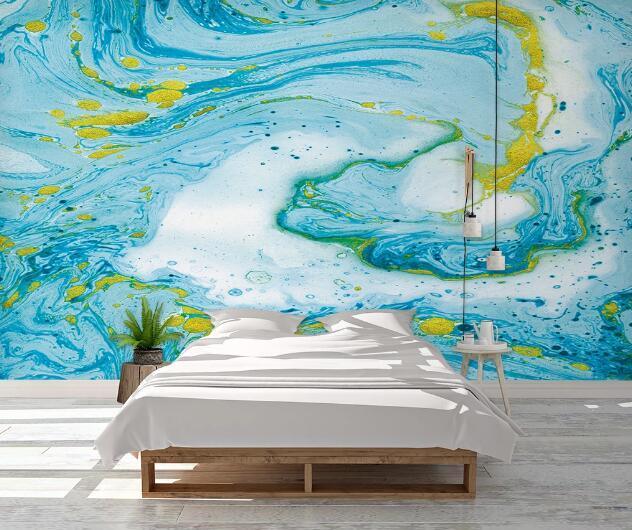 3D Blue Transparent WG902 Wall Murals