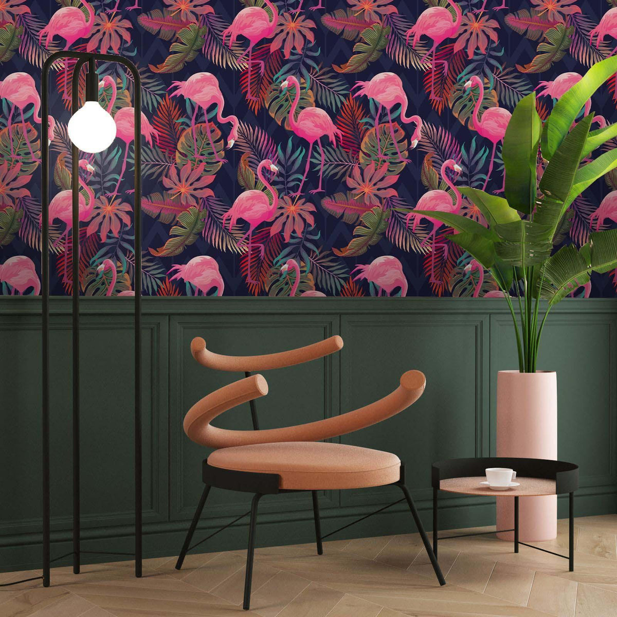 3D Pink Flamingo WG107 Wall Murals