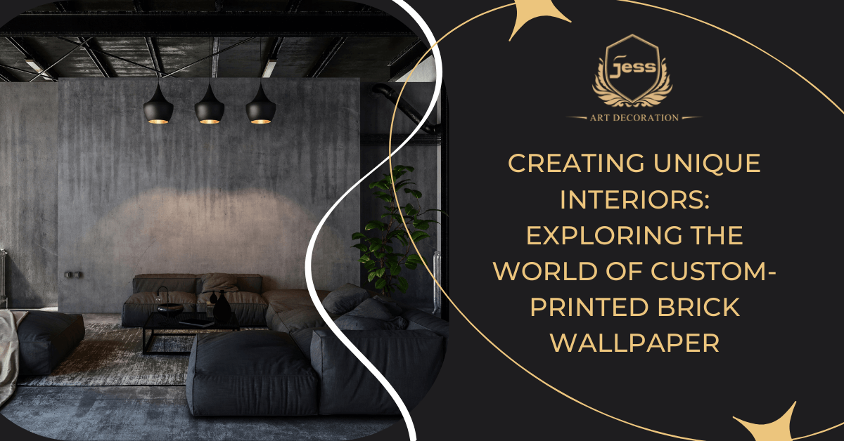 Creating Unique Interiors: Exploring the World of Custom-Printed Brick Wallpaper - Jessartdecoration