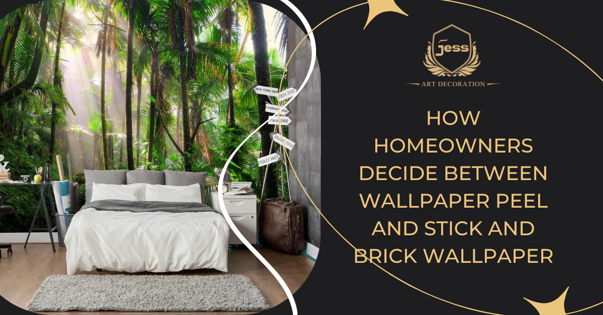 How Homeowners Decide Between wallpaper peel and stick and Brick wallpaper in Real Renovation Scenarios