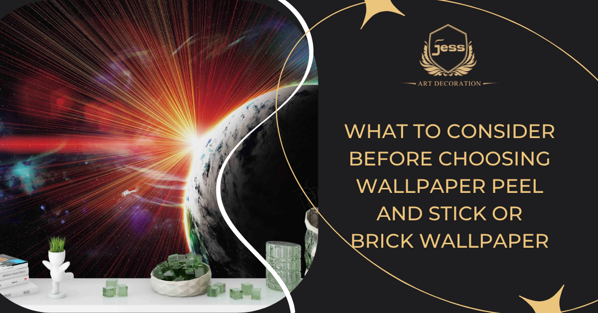 What to Consider Before Choosing Wallpaper Peel and Stick or Brick Wallpaper