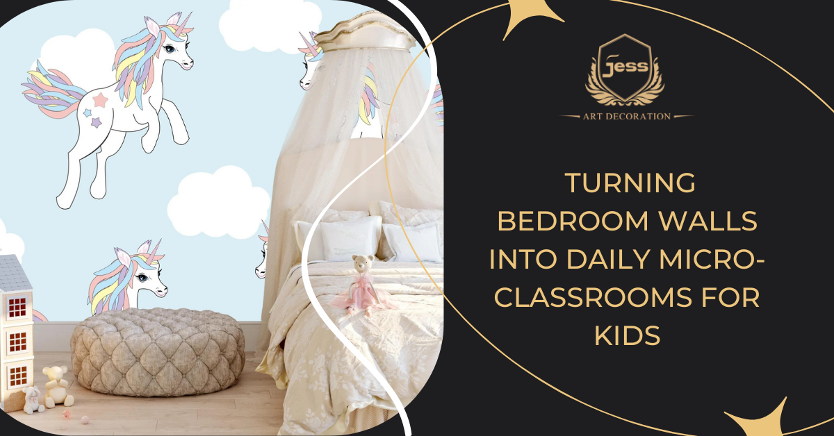 3D Wallpaper Mural as a Learning Tool: Turning Bedroom Walls into Daily Micro-Classrooms for Kids