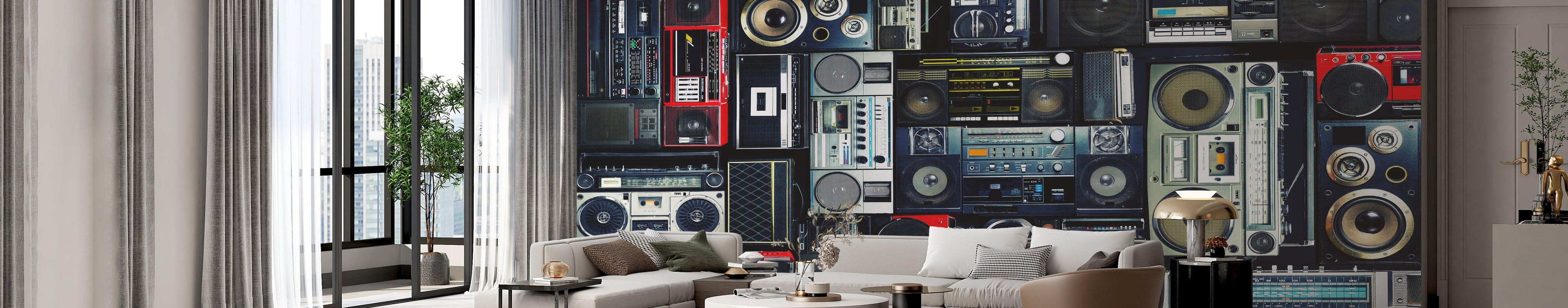 3D Living Room Wallpaper Australia - Jessartdecoration