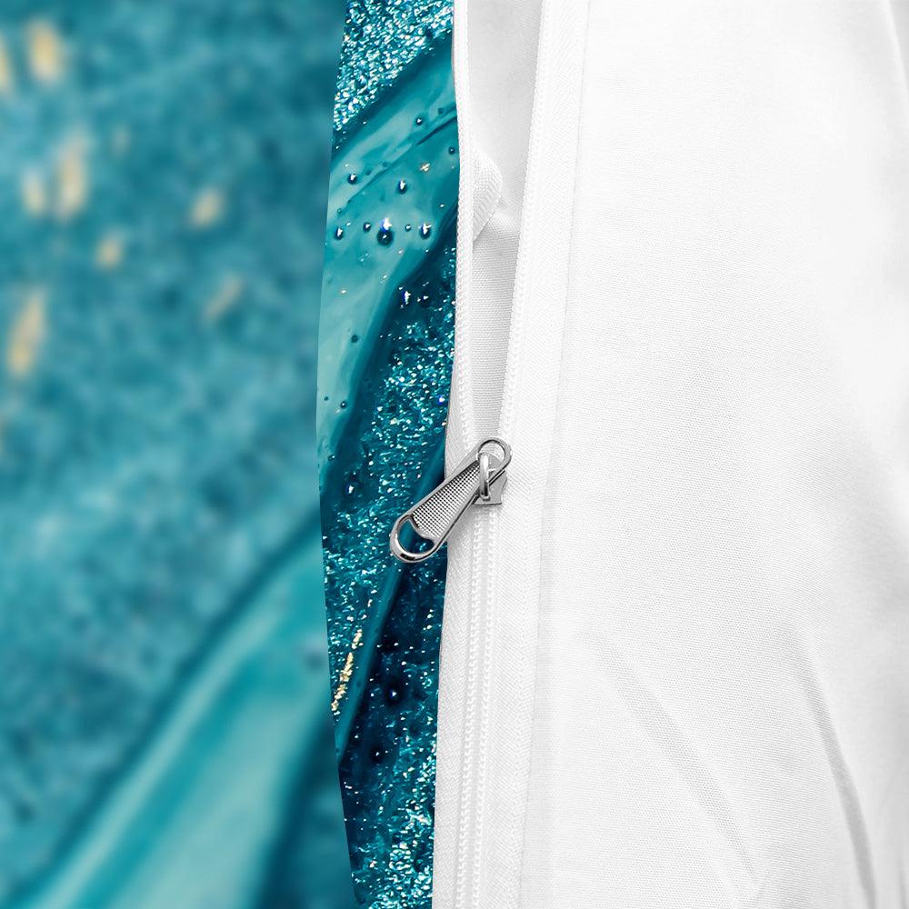 3D Blue Marble Texture Quilt Cover Set Bedding Set Duvet Cover Pillowcases JN 1192- Jess Art Decoration