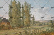 3D Oil Painting Countryside Landscape Tree Wall Mural Wallpaper JN