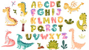 3D Childcare Nursery School Cartoon Kids Animals Letters Dinosaur Wall Mural Wallpaper JN 70