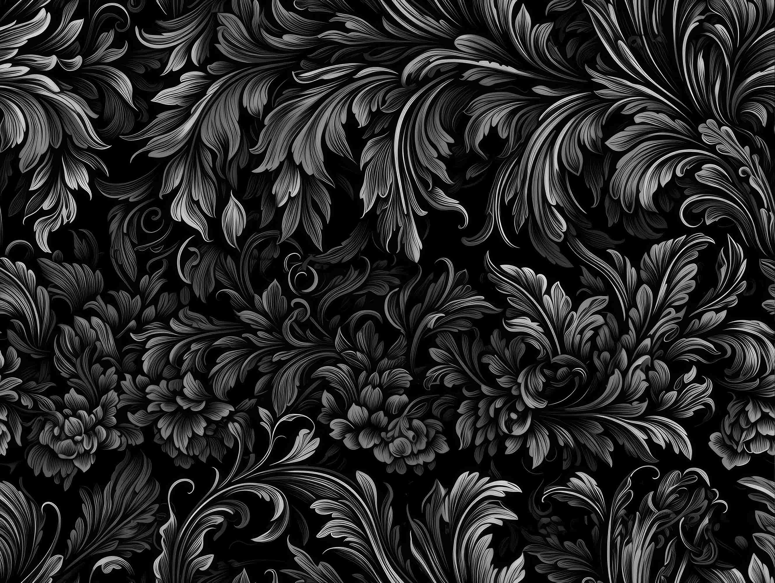 3D Artistic Black Leaf Background Wallpaper Wall Mural Wall Decor Wall Art Wall Sticker Remoable Wallpaper