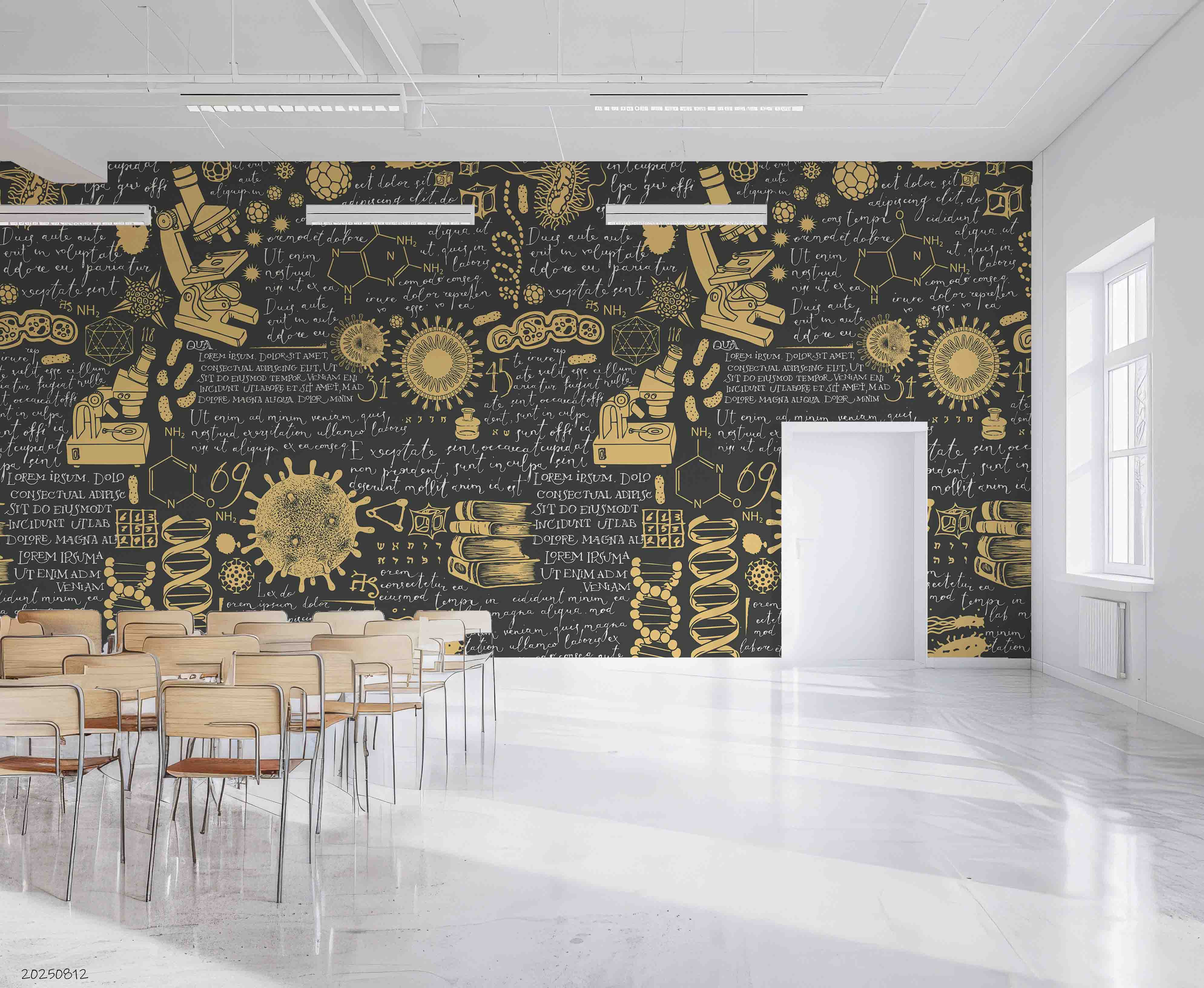 3D School STEM Science Lab Classroom Teaching Aid Biology Wall Mural Wallpaper 11