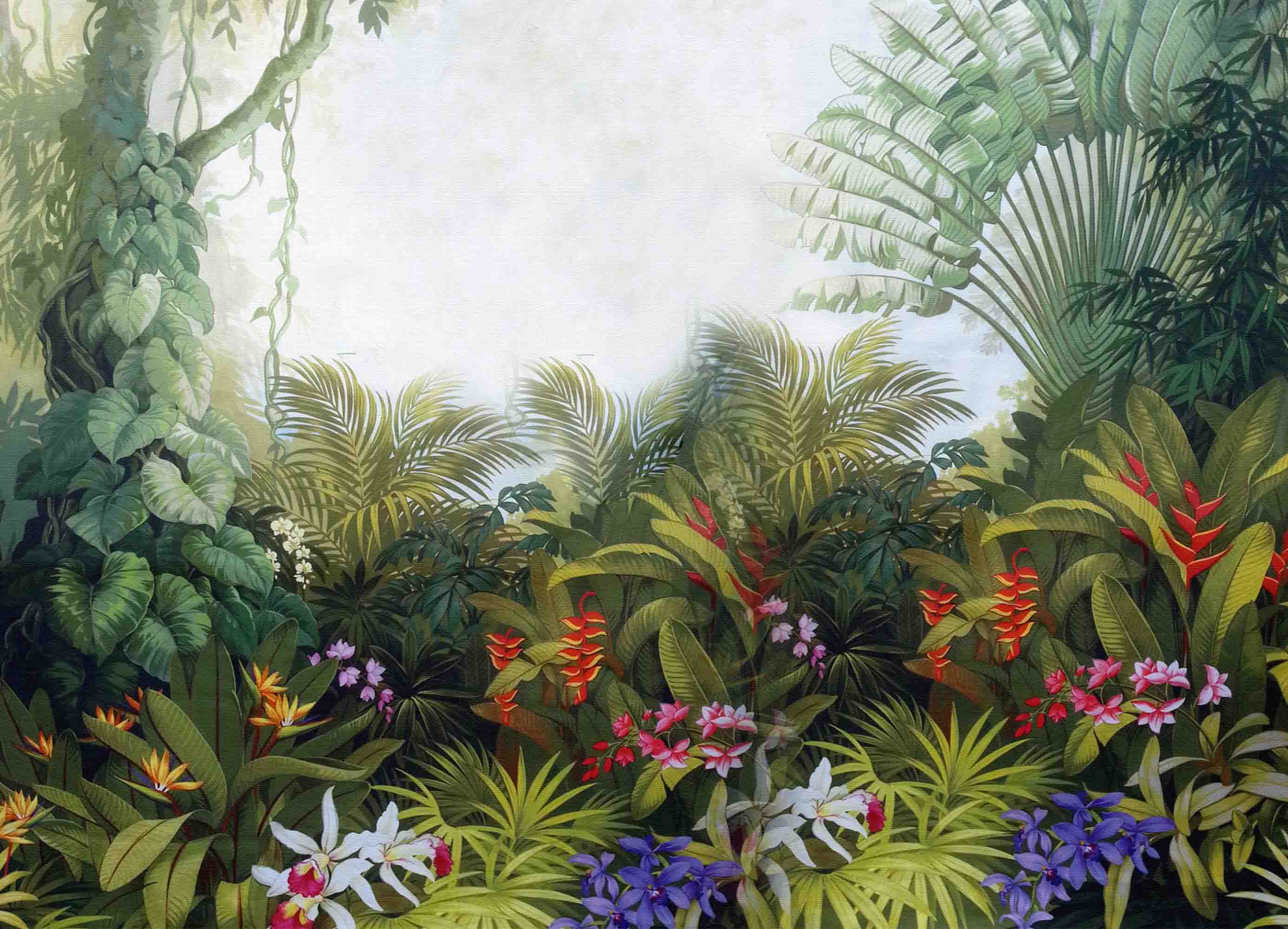 3D Tree Floral Leaf Wall Mural Wallpaper YXL 2648