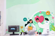 3D Clinic Hospital Rehabilitation Center Medical Healthcare Doctor Wall Mural Wallpaper 35