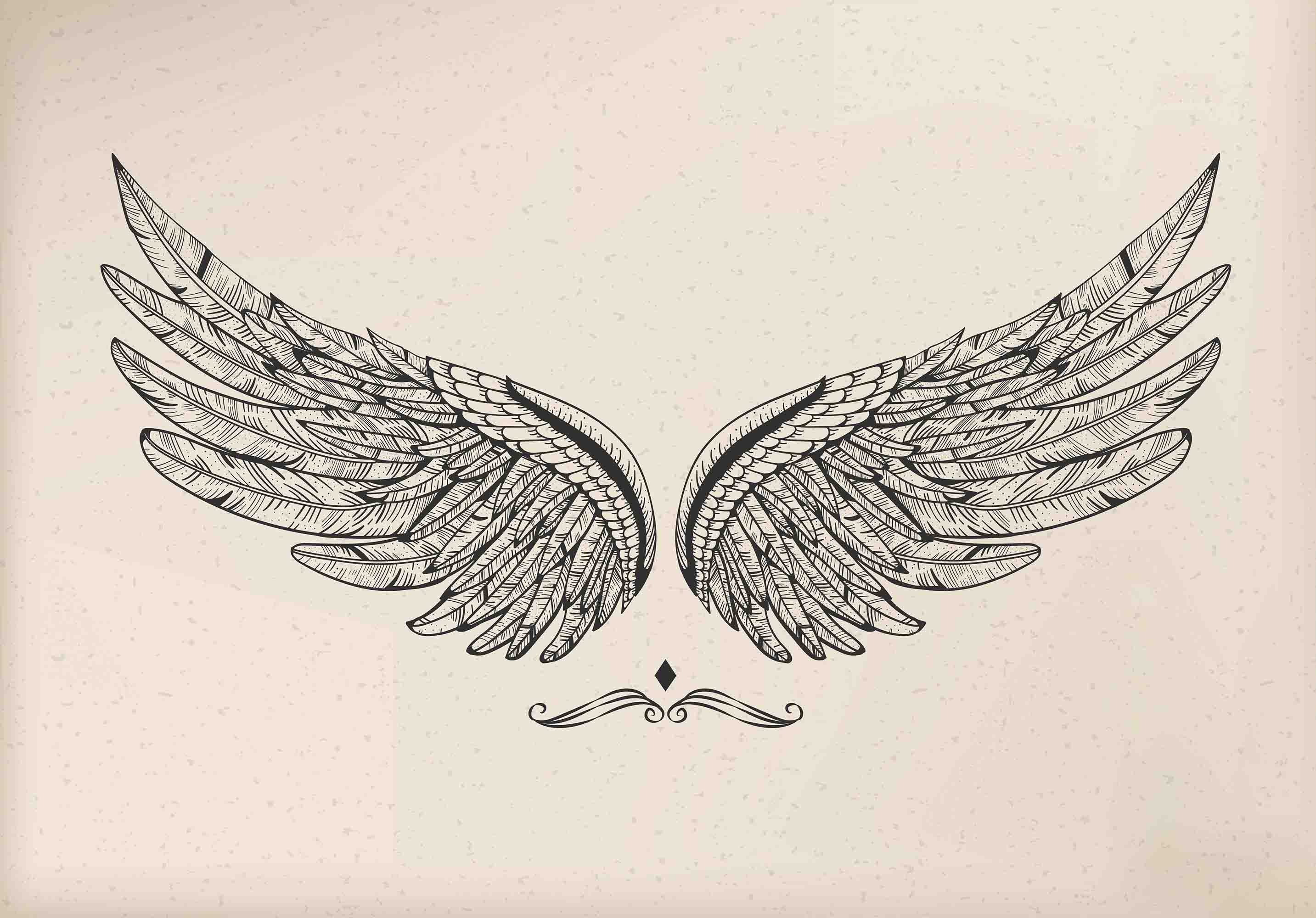 Feather Wing Crown Contemporary Wallpaper contemporary street art wall mural for creative room or feature wall - view 5