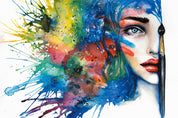 Graffiti Head Face Writing Brush Wallpaper portrait street art wall mural for bedroom or creative studio - view 5