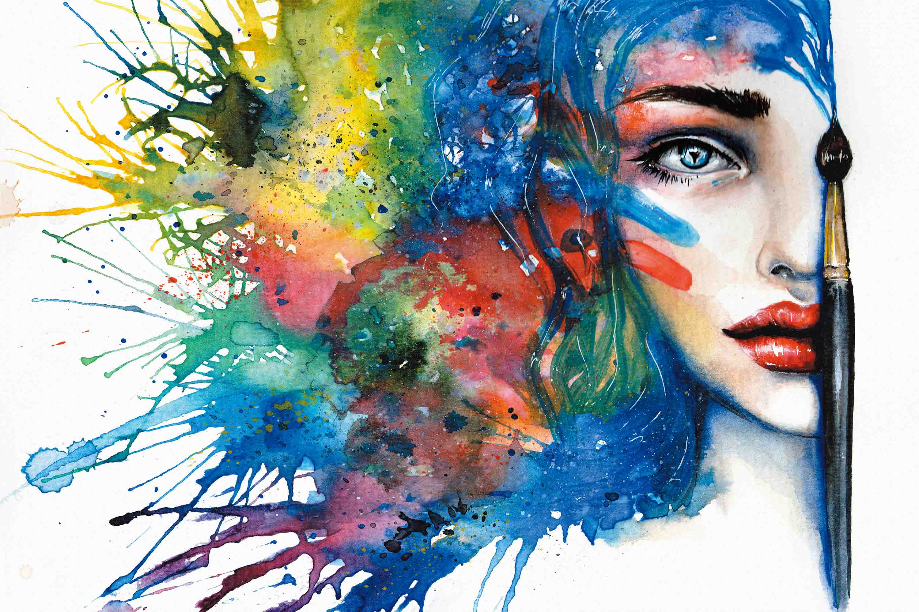 Graffiti Head Face Writing Brush Wallpaper portrait street art wall mural for bedroom or creative studio - view 5