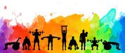 3D Gym Fitness Gymnasium Dumbbell Wall Mural Wallpaper 44