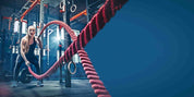 3D Fitness Room Battle Rope Light Blue Wall Mural Wallpaper YXL 101