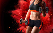 3D Woman Kettle-Bell Abdominal Muscle Wall Mural Wallpaper YXL 102