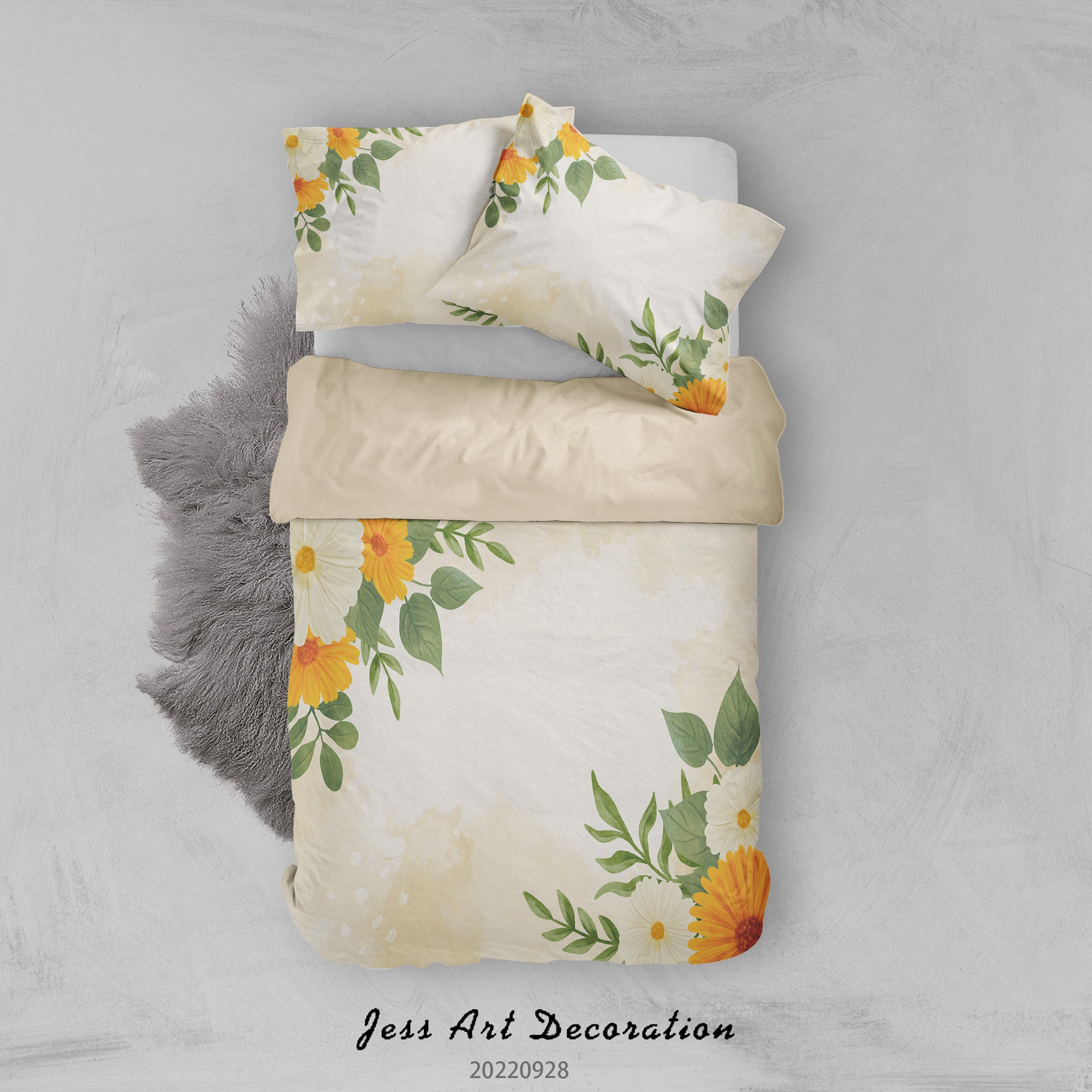3D Floral Morning Glory Leaf Bird Butterfly Quilt Cover Set Bedding Set Duvet Cover Pillowcase 363