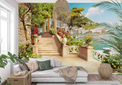 3D Aged Care Retirement Home Gerocomium Rest Home Sea Scenery Wall Mural Wallpaper 13