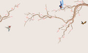 3D Animal Bird Trunk Flower Wall Mural Wallpaper YXL 15- Jess Art Decoration