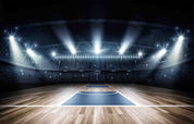 Basketball Court Lamplight Floor Wallpaper basketball wall mural for bedroom, gym or sports room - view 7