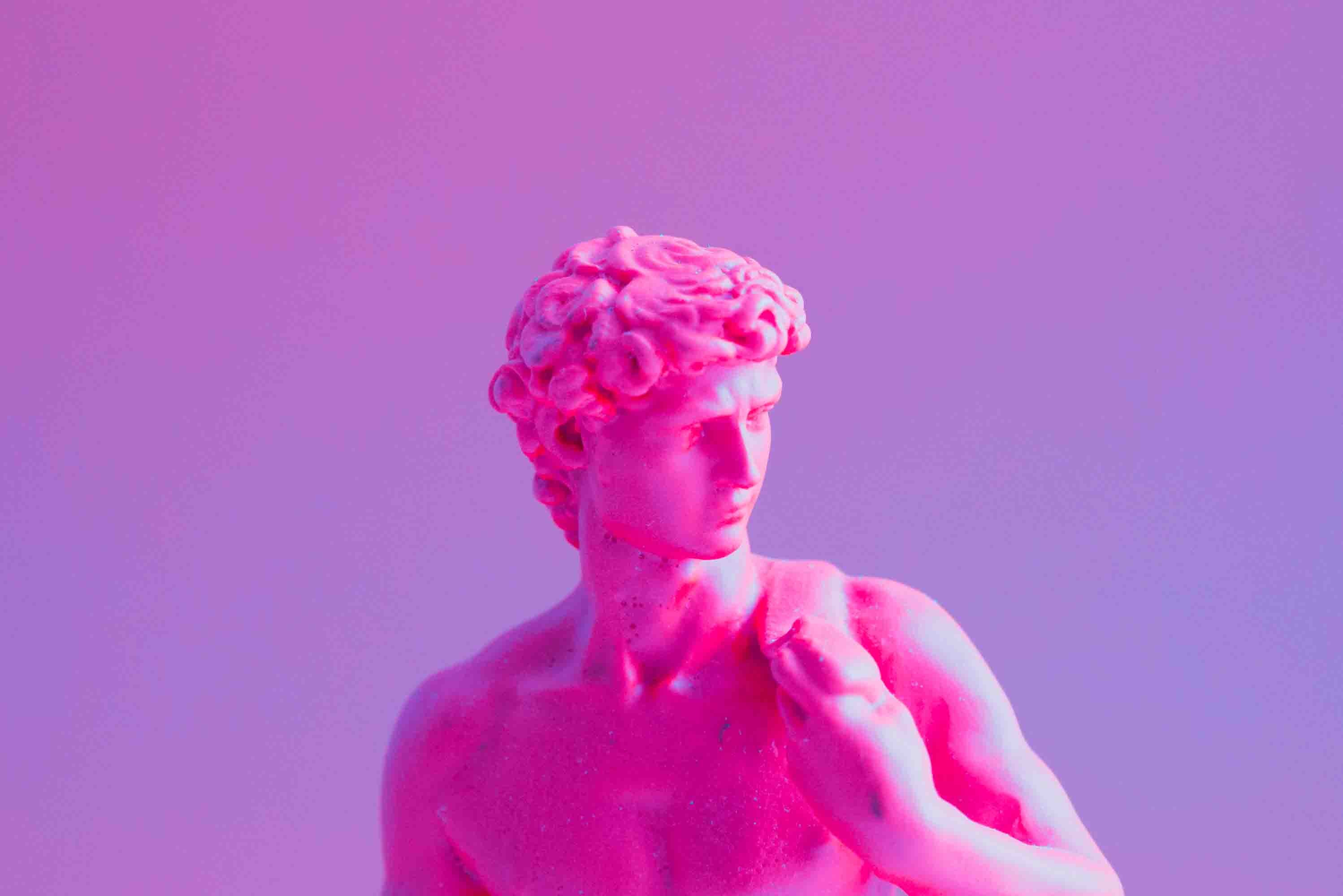 3D Retail Shop Store Market Trade David's Gypsum Statue Wall Mural Wallpaper 11