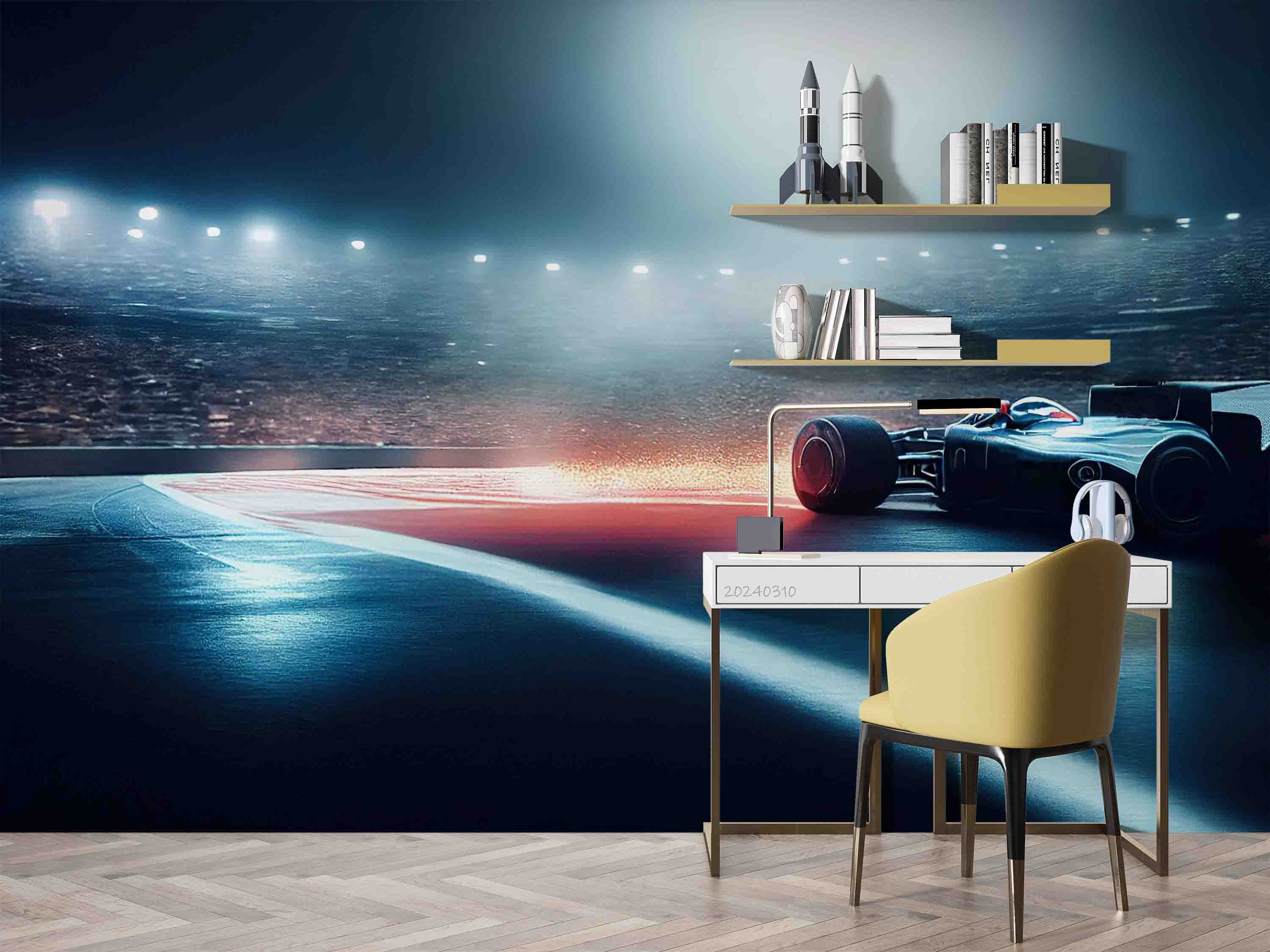 3D F1 Formula Racing Wallpaper Wall Mural Wall Decor Wall Art Wall Sticker Remoable Wallpaper