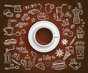 3D Coffee Shop Dessert Wall Mural Wallpaper 30