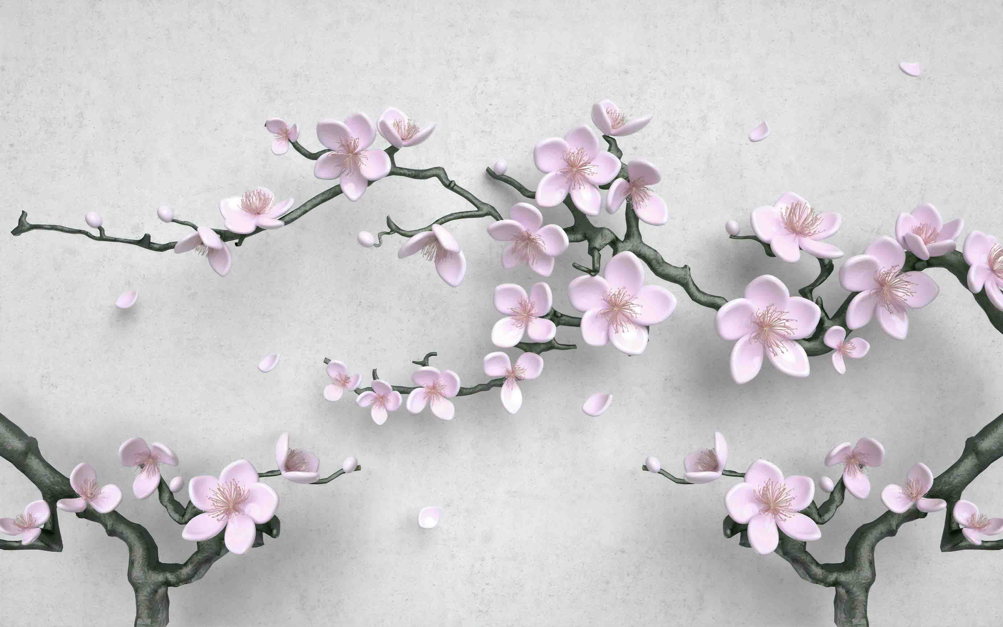 3D Aged Care Retirement Home Gerocomium Rest Home Floral Tree Wall Mural Wallpaper 33