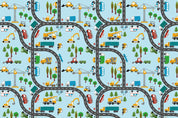 3D Cartoon Trucks Track Automobile Agitating Lorry Wall Mural Wallpaper YXL 2610