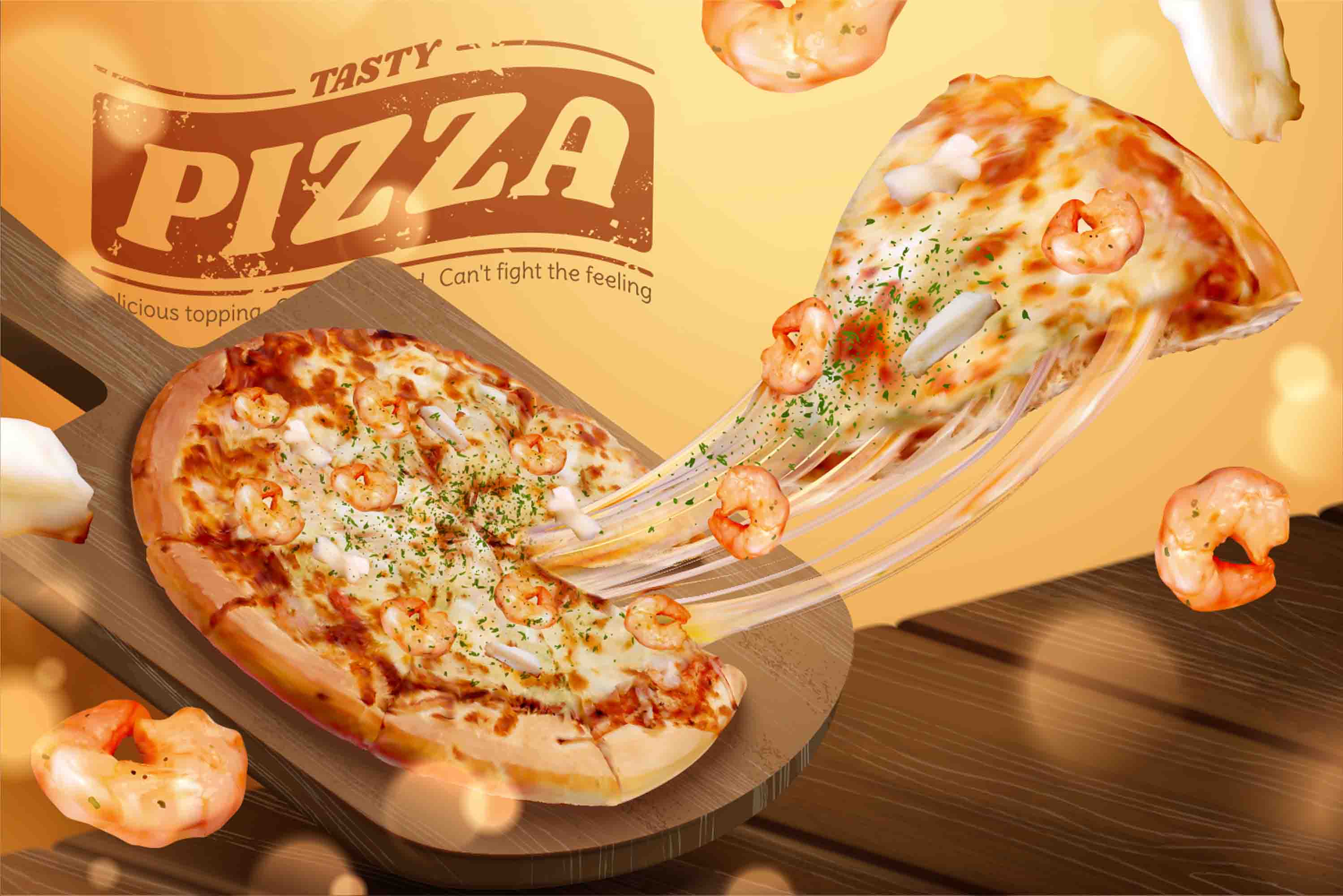 3D Restaurant Snack Bar Diner Fast Food Pizza Wall Mural Wallpaper 28