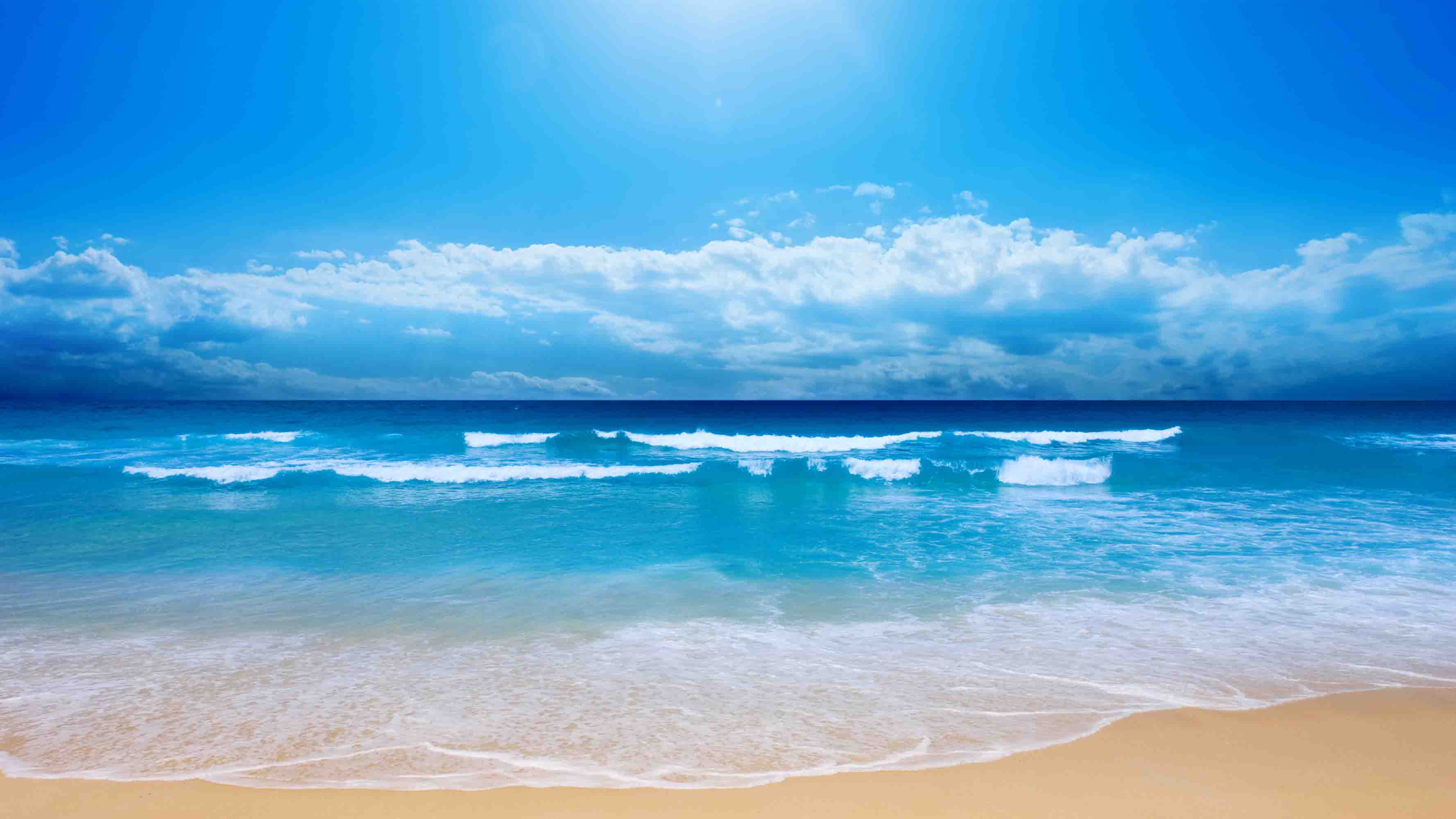 3D Sandbeach Sea Cloud Spindrift Wall Mural Wallpaper YXL 2613