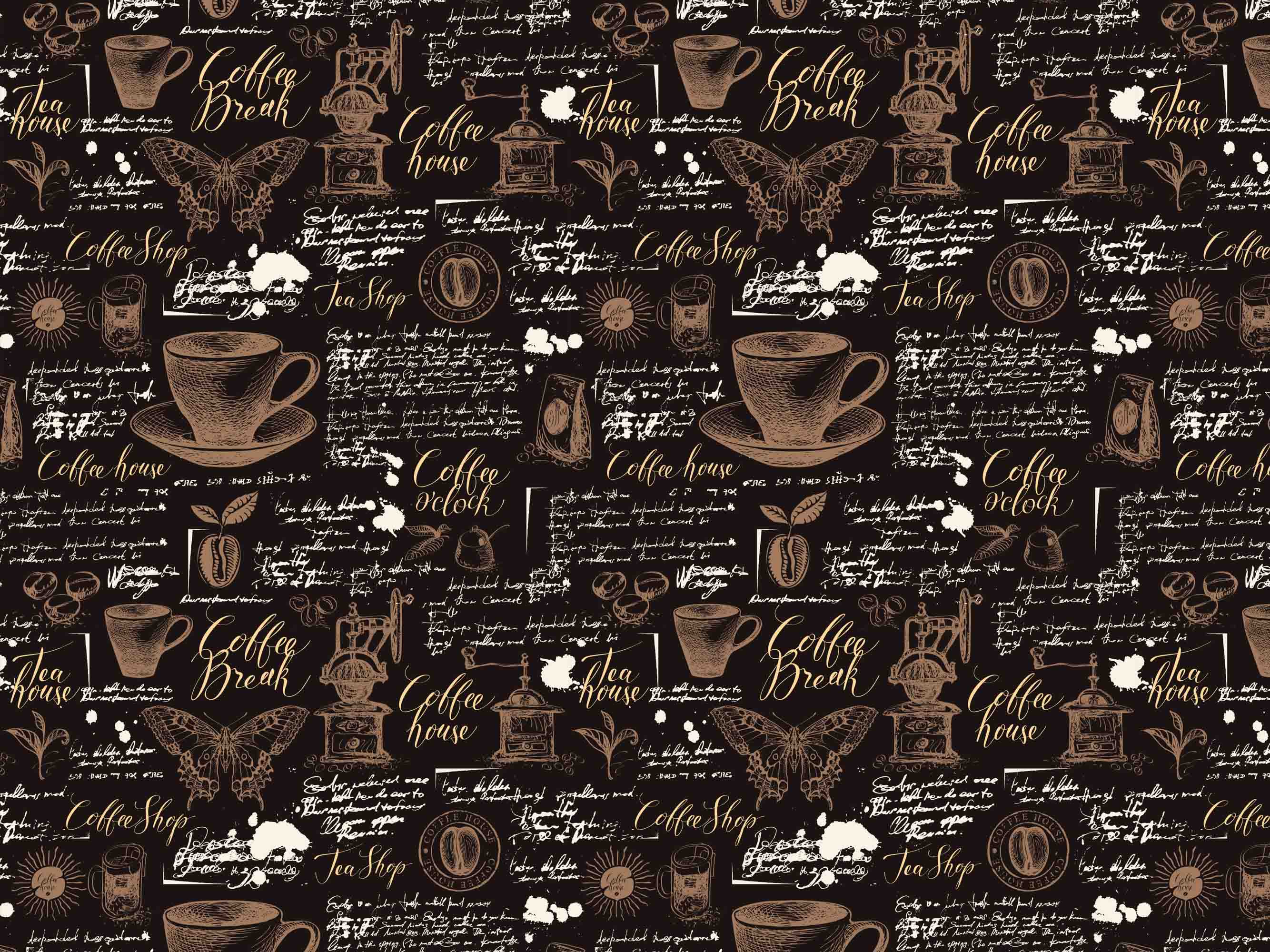 3D Coffee Shop Dessert Wall Mural Wallpaper 23