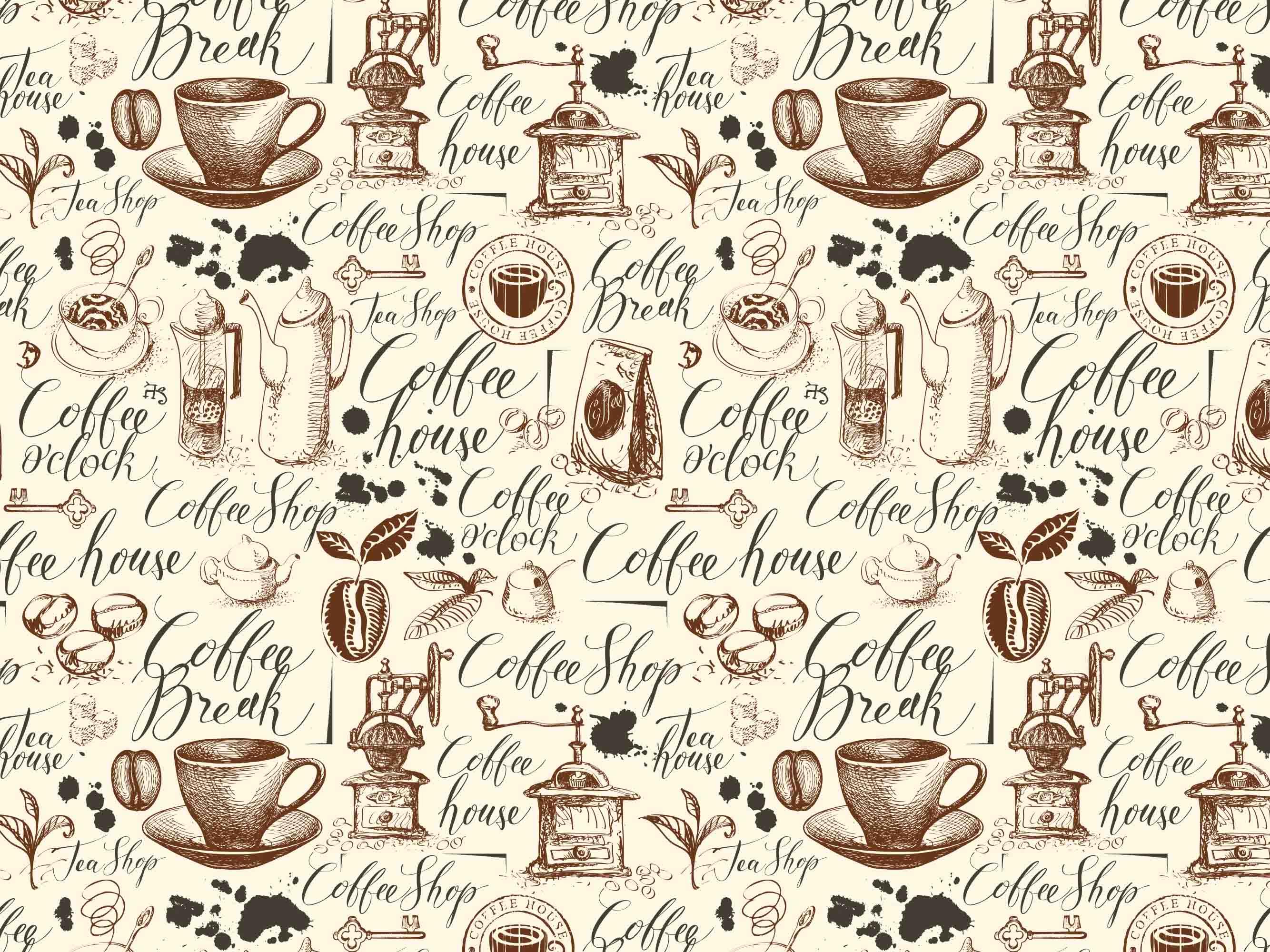 3D Restaurant Snack Bar Coffee Shop Wall Mural Wallpaper 22