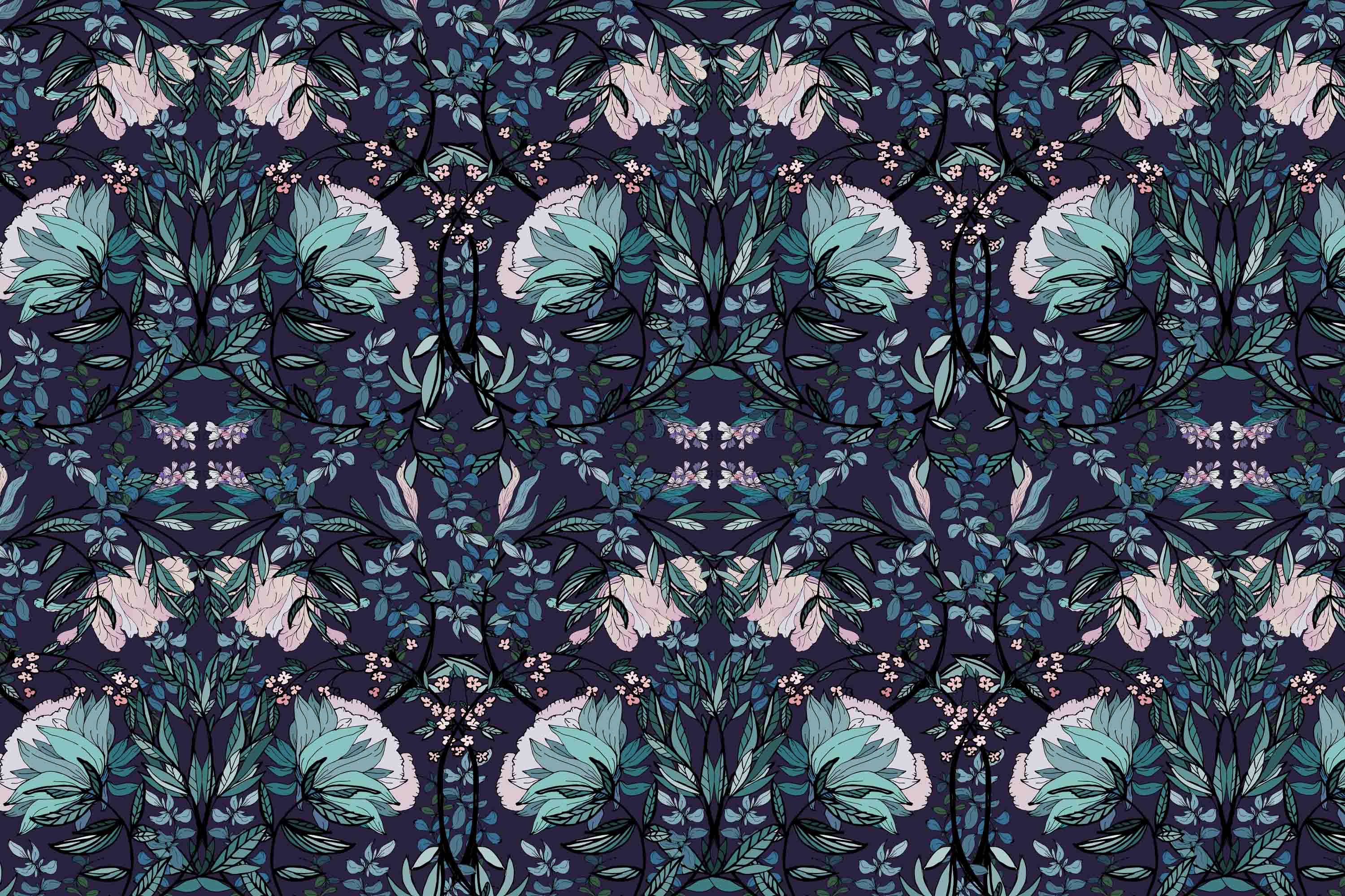 3D Vintage Floral Leaf William Morris Pattern Wallpaper Wall Mural Wall Decor Wall Art Wall Sticker Remoable Wallpaper