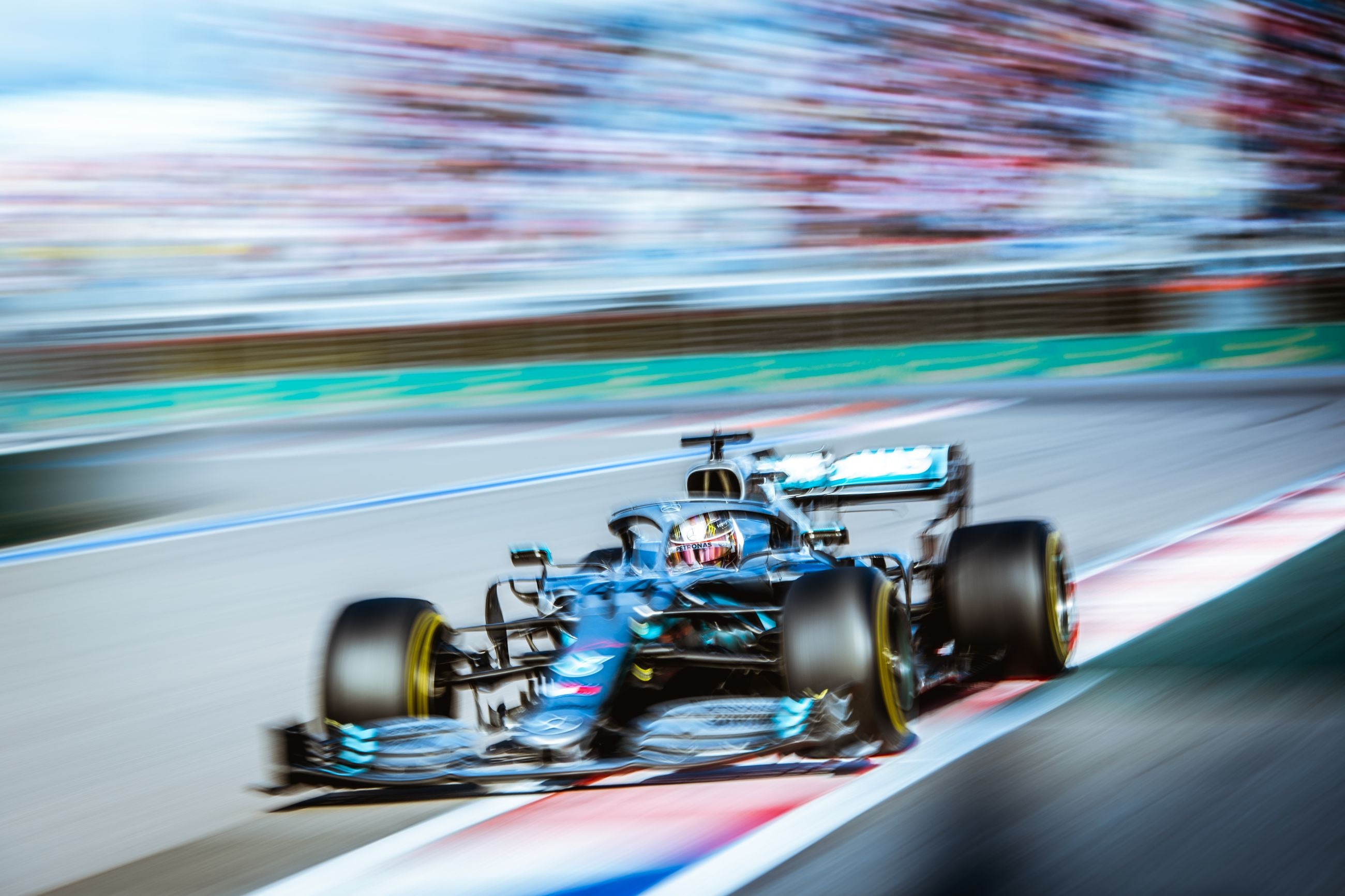 3D F1 Blue Formula One Racing Wallpaper Wall Mural Wall Decor Wall Art Wall Sticker Remoable Wallpaper