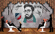 3D Salon Shop Beauty Salon Barber Shop Wall Mural Wallpaper 70