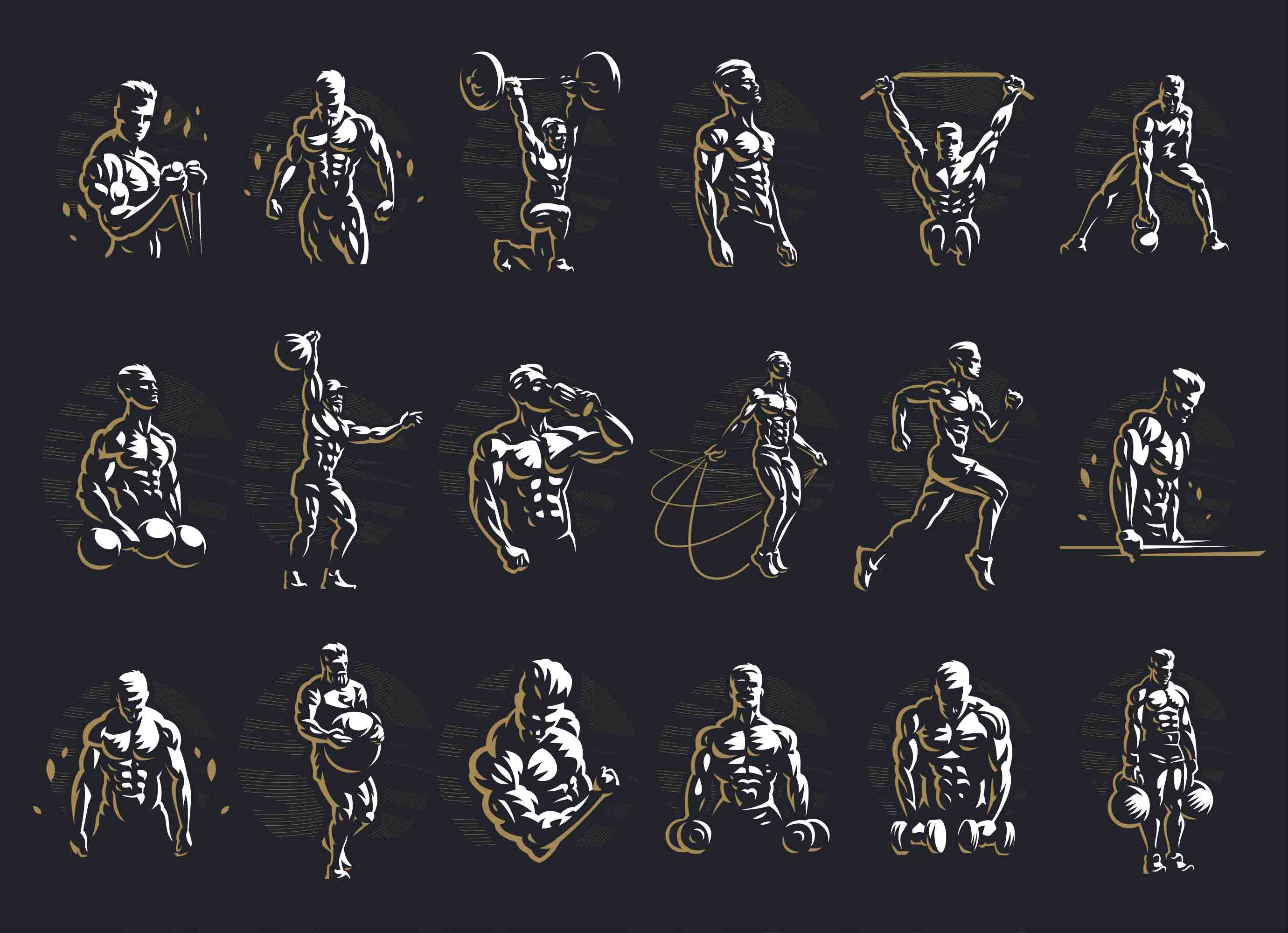 3D Gym Fitness Gymnasium Dumbbell Wall Mural Wallpaper 24