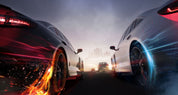 3D White Black Sports Car Wallpaper Wall Mural Wall Decor Wall Art Wall Sticker Remoable Wallpaper