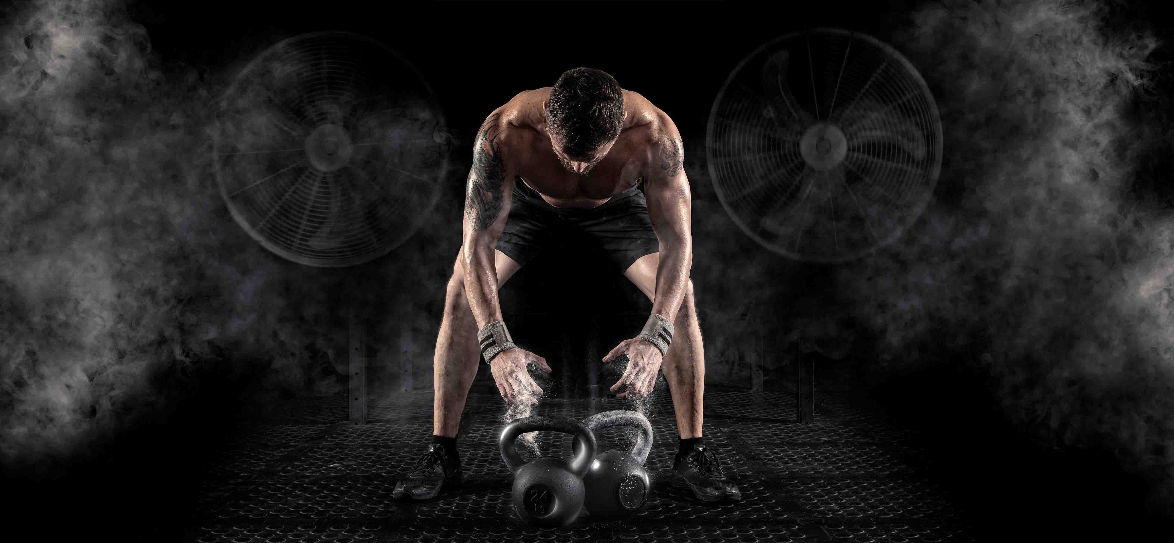 3D Gym Fitness Gymnasium Dumbbell Wall Mural Wallpaper 19
