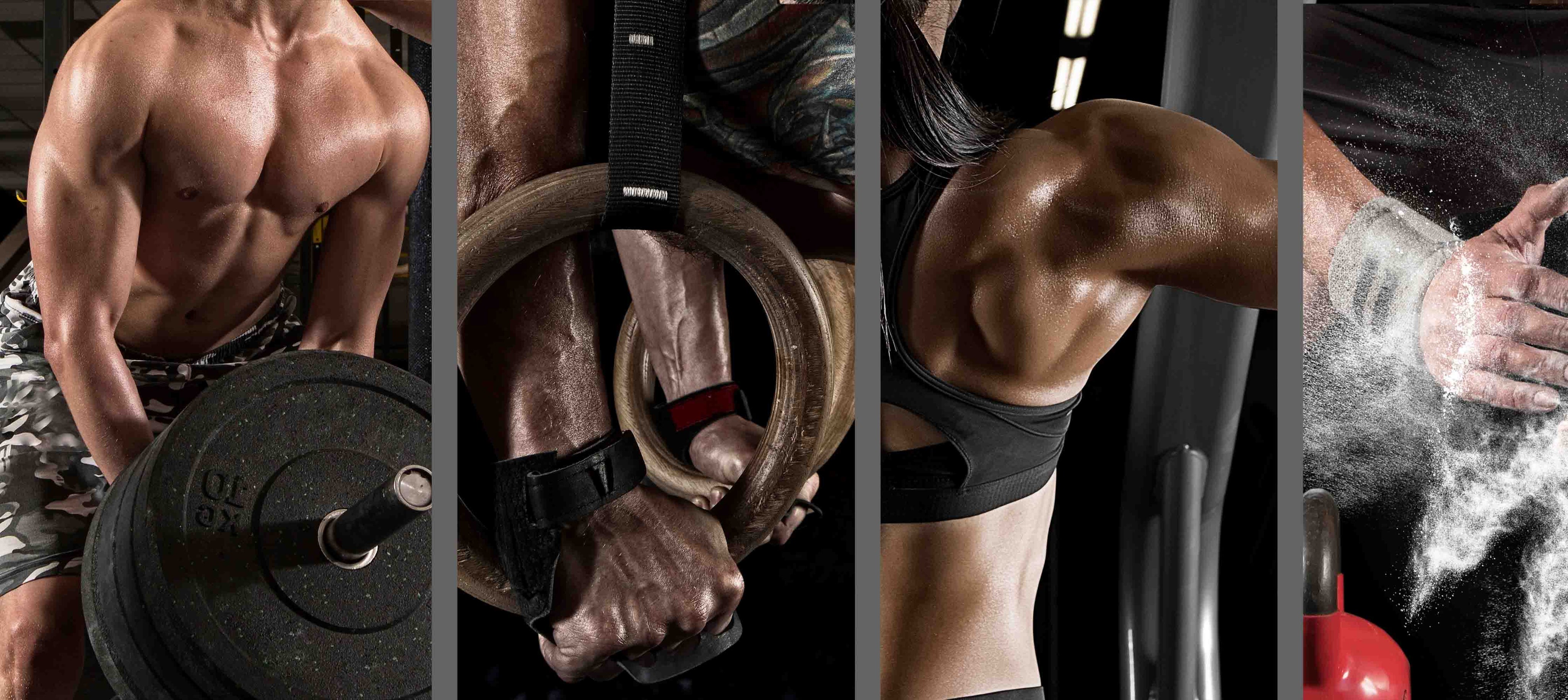 3D Fitness Weightlifting Arm Dumbbell Wall Mural Wallpaper YXL 125